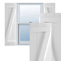 16-1/8x22 x 77x22 PVC Board and Batten Shutters, Unfinished (Per Pair) L694