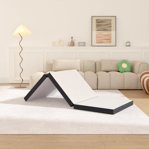 3 Inch Single Foldable Floor Mattress with Washable Cover J767157