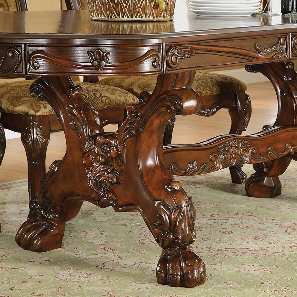 Cherry Solid Wood 7-Piece Dining Table Set K75899