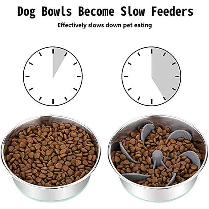 White Dog Slow Feeder B1319
