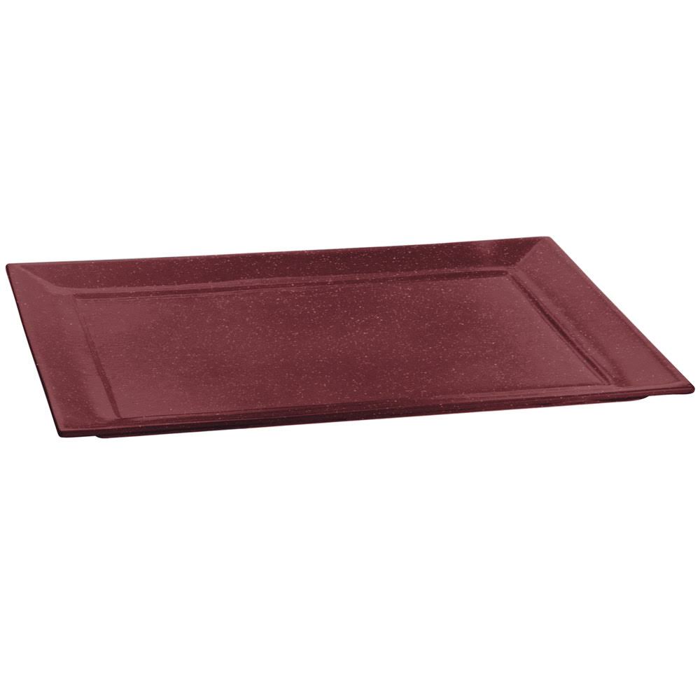 Maroon Speckle Cast Aluminum Rectangle Platter E882840