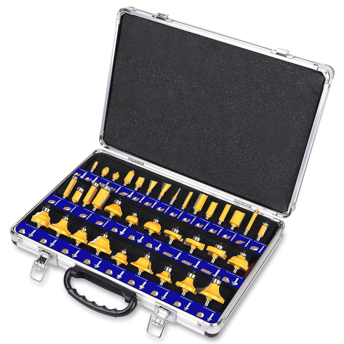 35 Piece Tungsten Carbide Router Bits Set with 1/4 Shank R159938