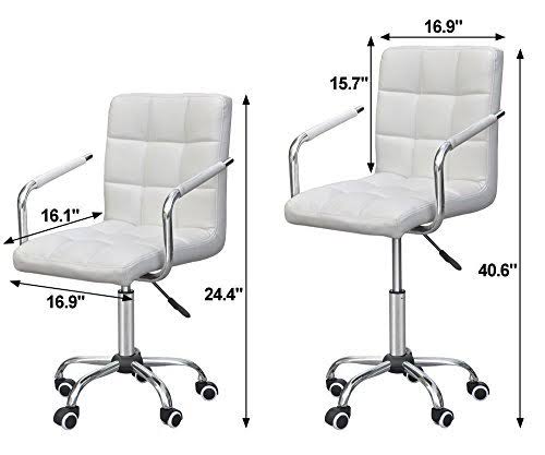 White Adjustable Executive Office Chair L993742