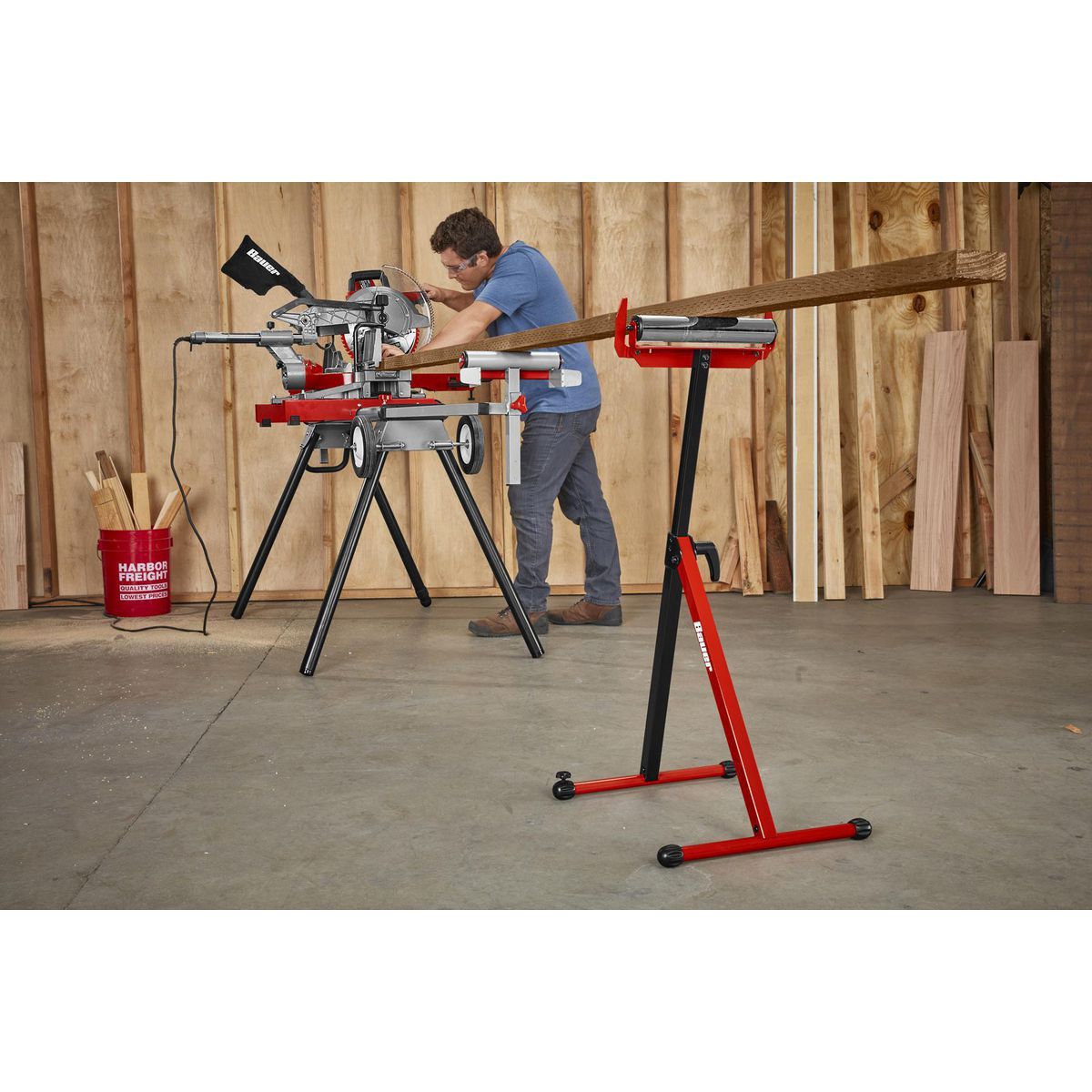Adjustable Roller Stand with Edge Guide N193989