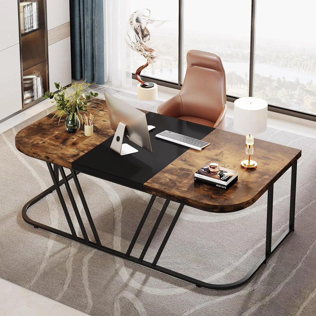 63" Industrial Executive Desk P7598