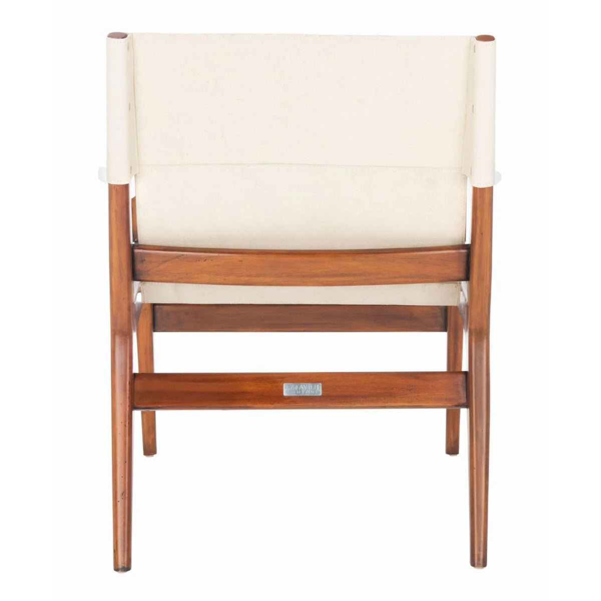 Brown Leather Sling Chair T1971
