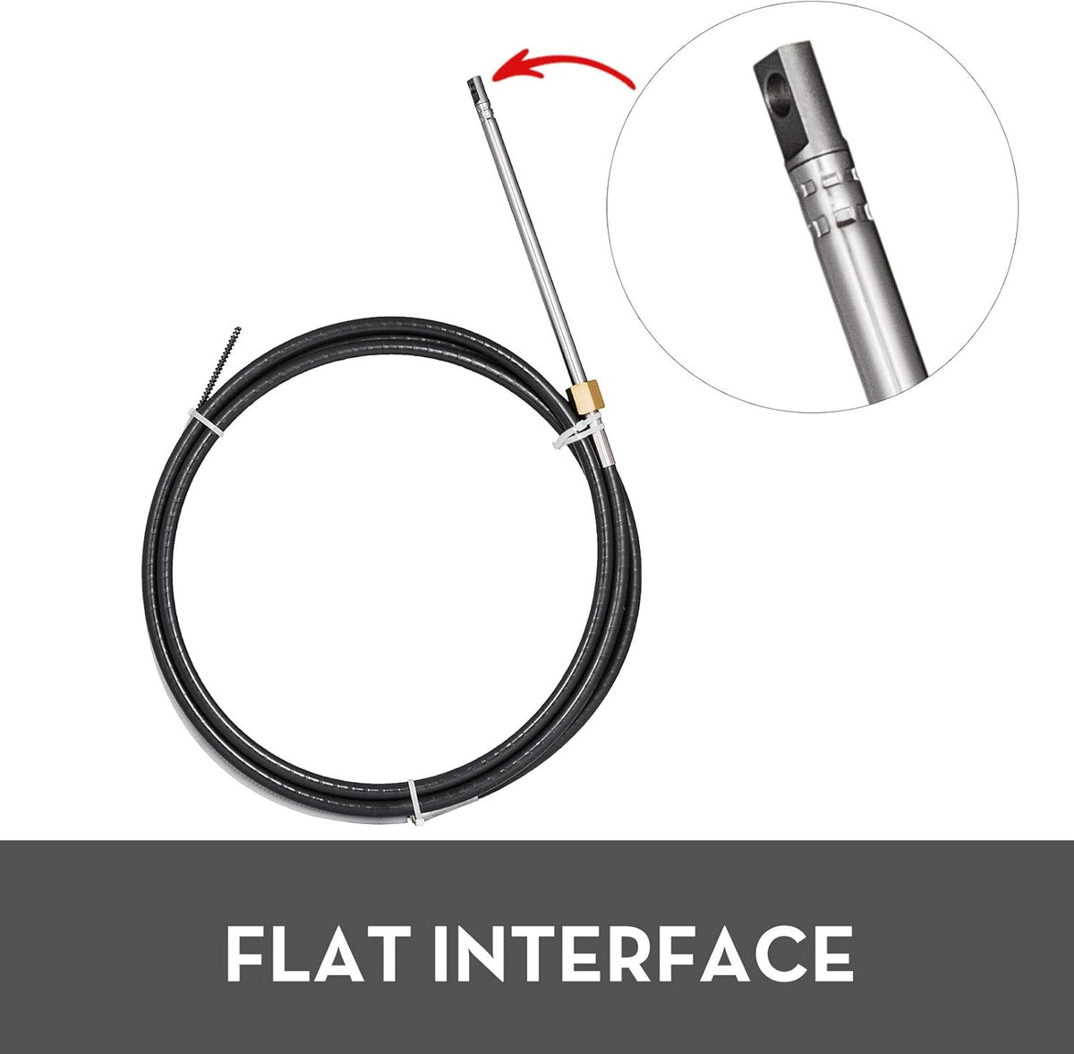 3/4'' Tapered Shaft 13 Feet Outboard Steering Cable N1777