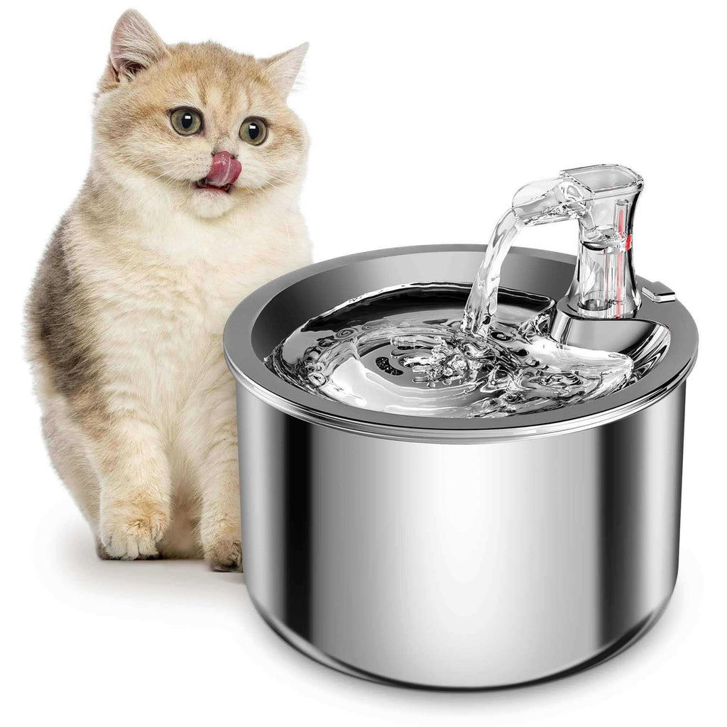 Cat Water Fountain Stainless Steel M697