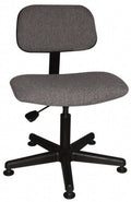 Gray Fabric Chair 5 Star Base D737