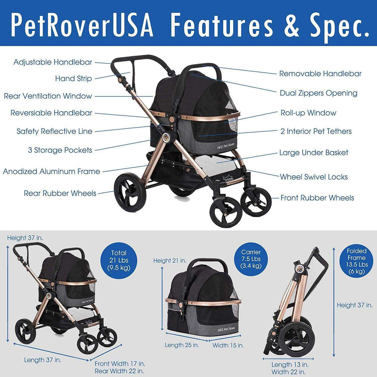 Pet Stroller K9206