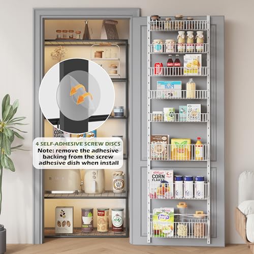 8-Tier Over the Door Metal Pantry Organizer W84208