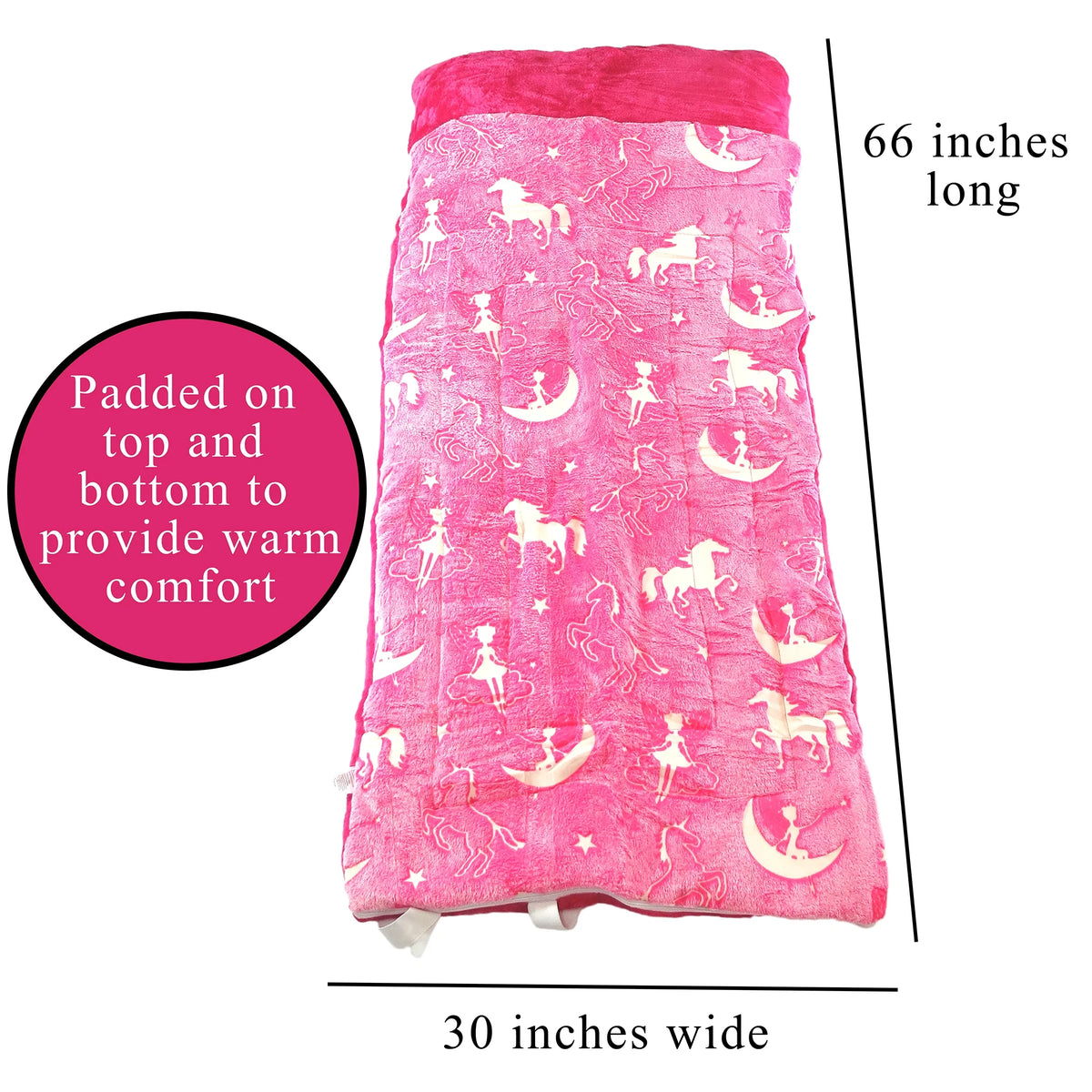 Glow in The Dark Sleeping Bag 66x30 in P636