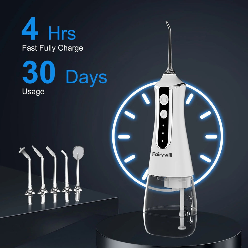Cordless Water Flosser with 5 Modes 300ML Black N59875
