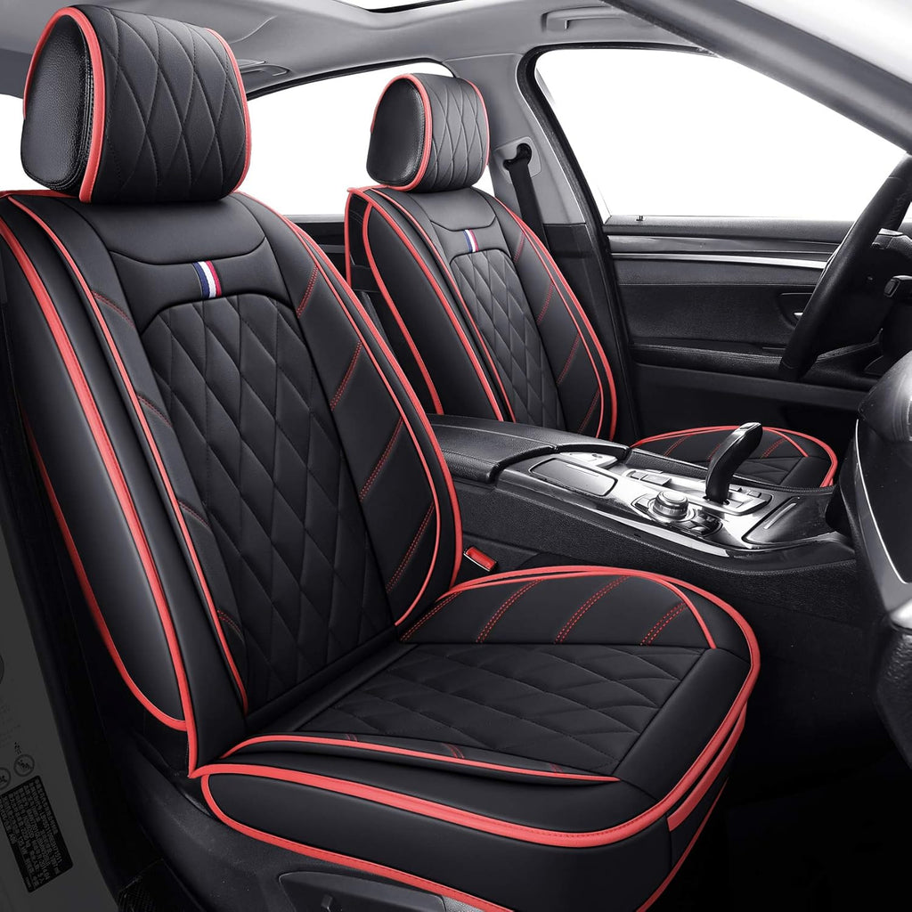 2 PCS Front Waterproof Leather Car Seat Covers J634751