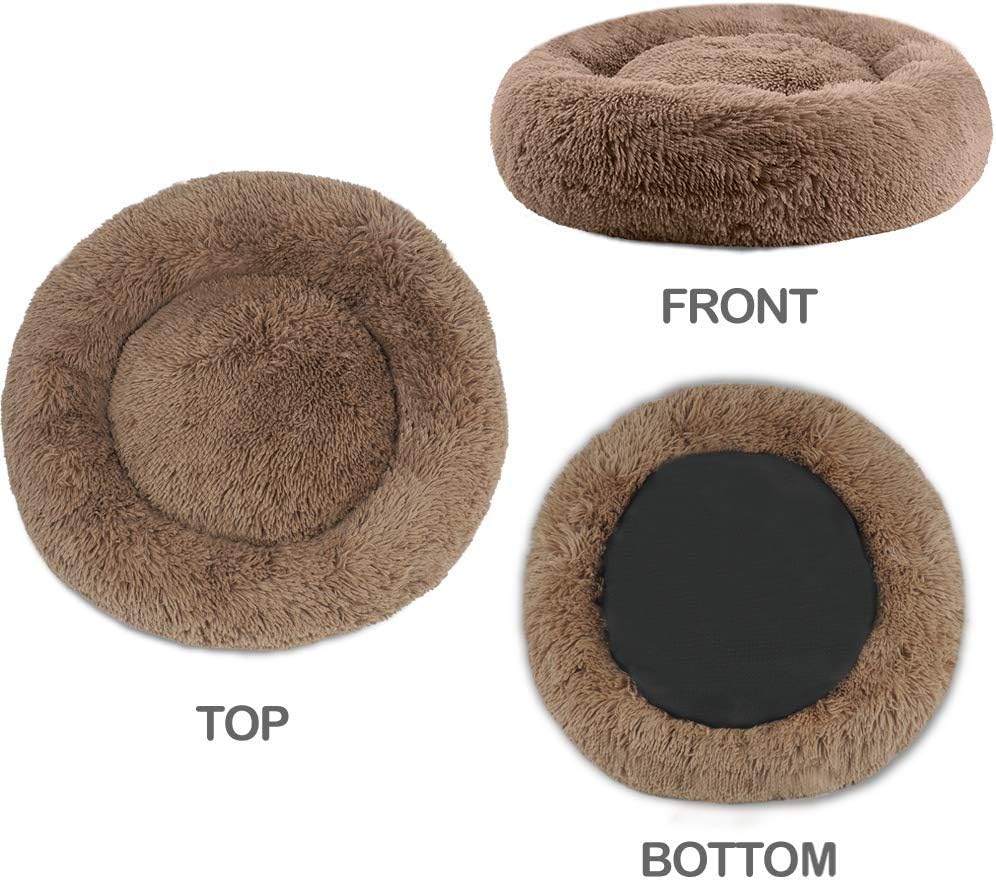 Small Round Washable Calming Dog Bed Pack of 2 W5821