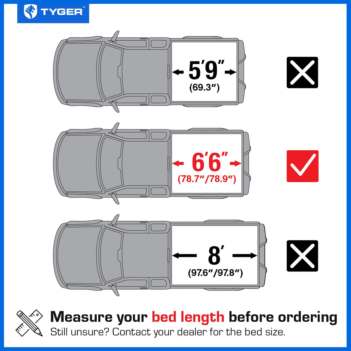 Soft Roll-up Truck Bed Tonneau Cover for 2020-2024 Chevy Silverado GMC Sierra 2500 3500HD 6'10" (82") Bed L998