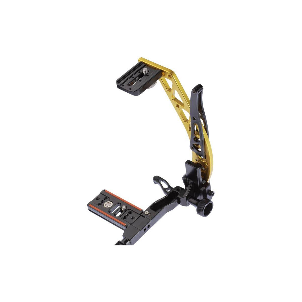 Gold Right-Handed Rotating Flash Bracket with Universal QR Plate Q61272
