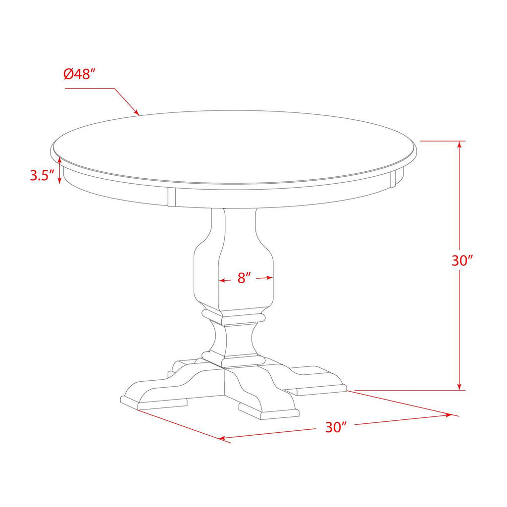 5-Piece Wood Dining Set U133