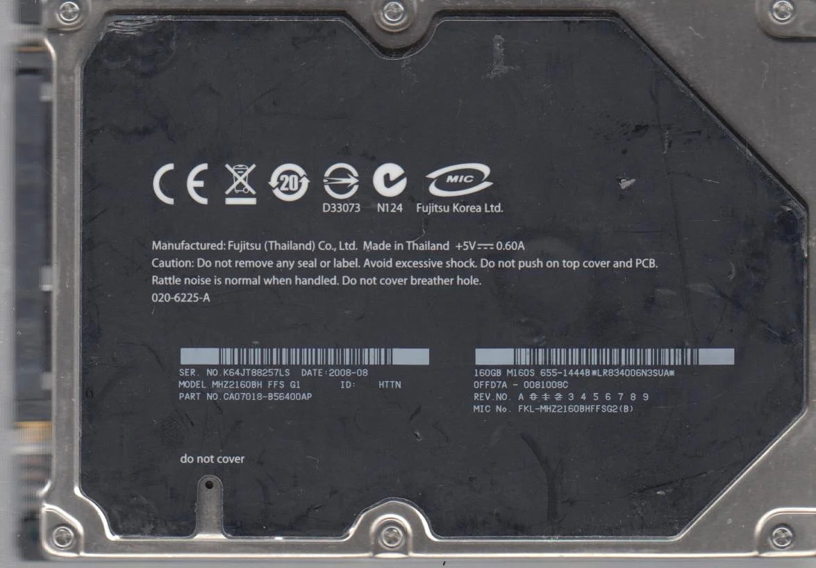 160GB SATA 2.5 Hard Drive C9359