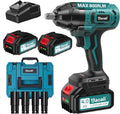 1000Nm Cordless Impact Wrench with 2X 4.0Ah Batteries S859829