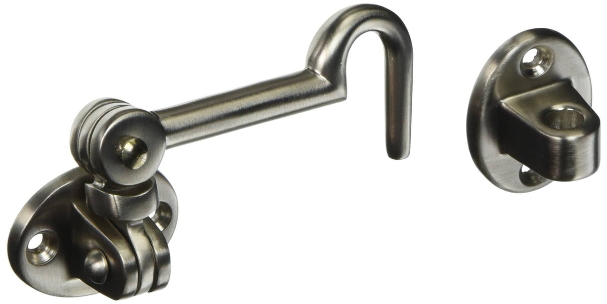3-1/2 inch Swivel Cabin Door Hook Satin Nickel G276