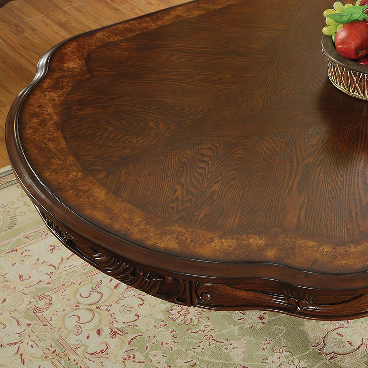 Cherry Solid Wood 7-Piece Dining Table Set K75899