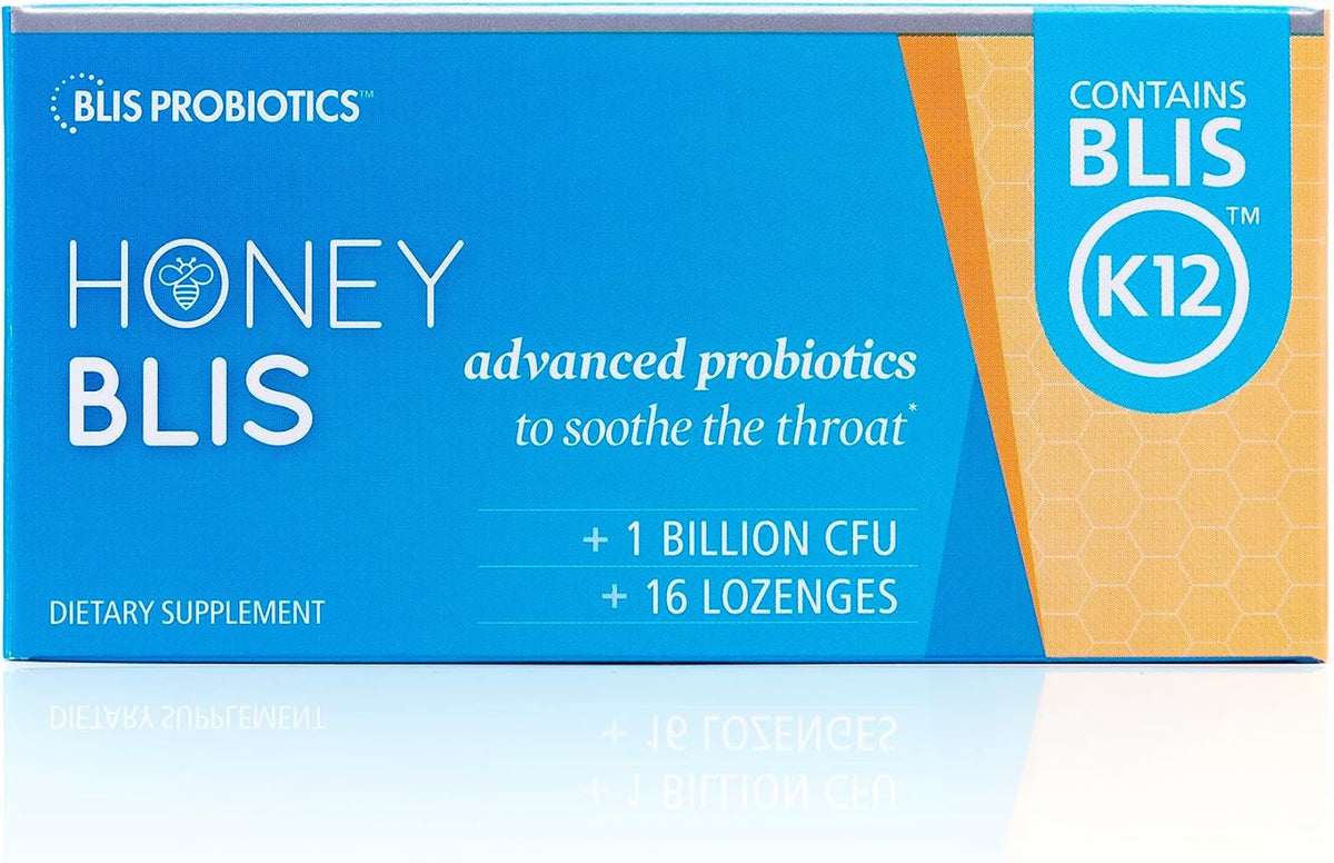 Oral Probiotic Throat Lozenges with Manuka Honey, 16 Lozenges X4101