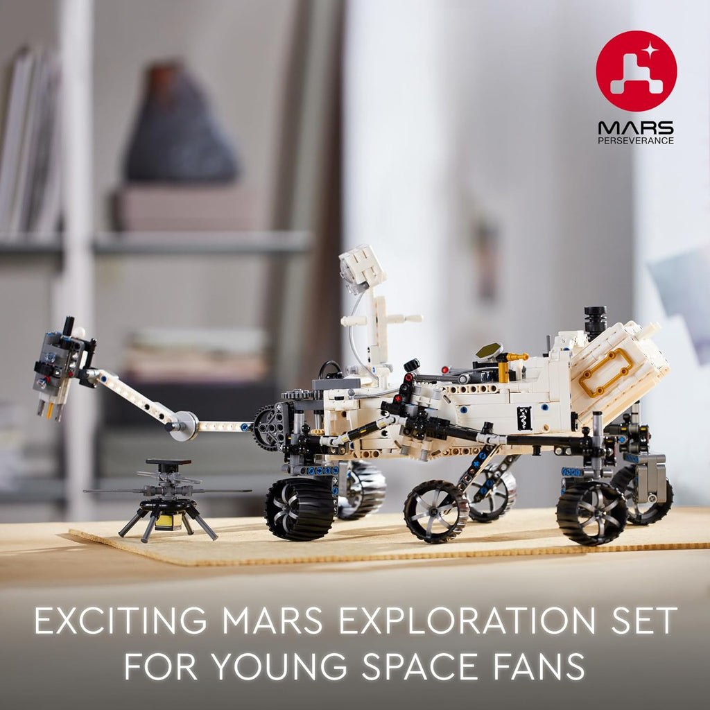 LEGO Technic Mars Rover Perseverance Building Kit with Replica Ingenuity Helicopter T667