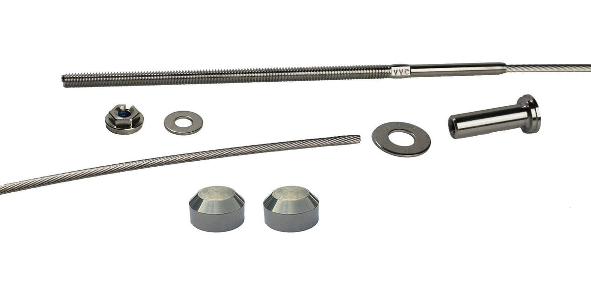 Stainless Steel Cable Railing Installation Kit for 4x4 and 6x6 Posts H41047