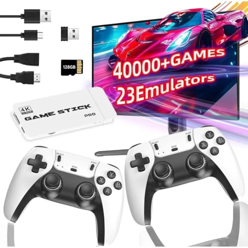4K Video Game Console with 20,000+ Games and Dual Wireless Controllers O6960