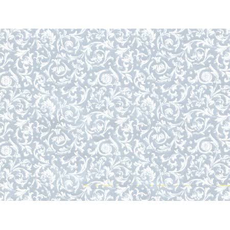 Silver Florentine Gift Wrap Roll X554