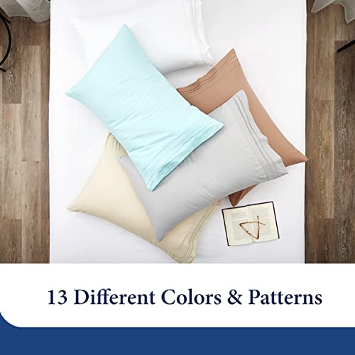 Set of 2 Standard White Pillowcases N632