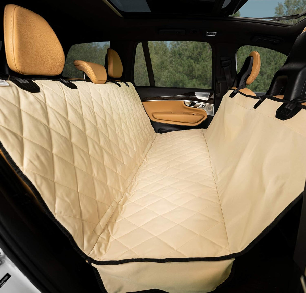 Washable Waterproof Nonslip Black Dog Car Seat Protector Y35728