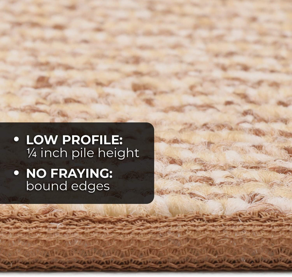 Skid-Resistant Carpet Runner Praline Brown 24 Feet X 48 Inches I272
