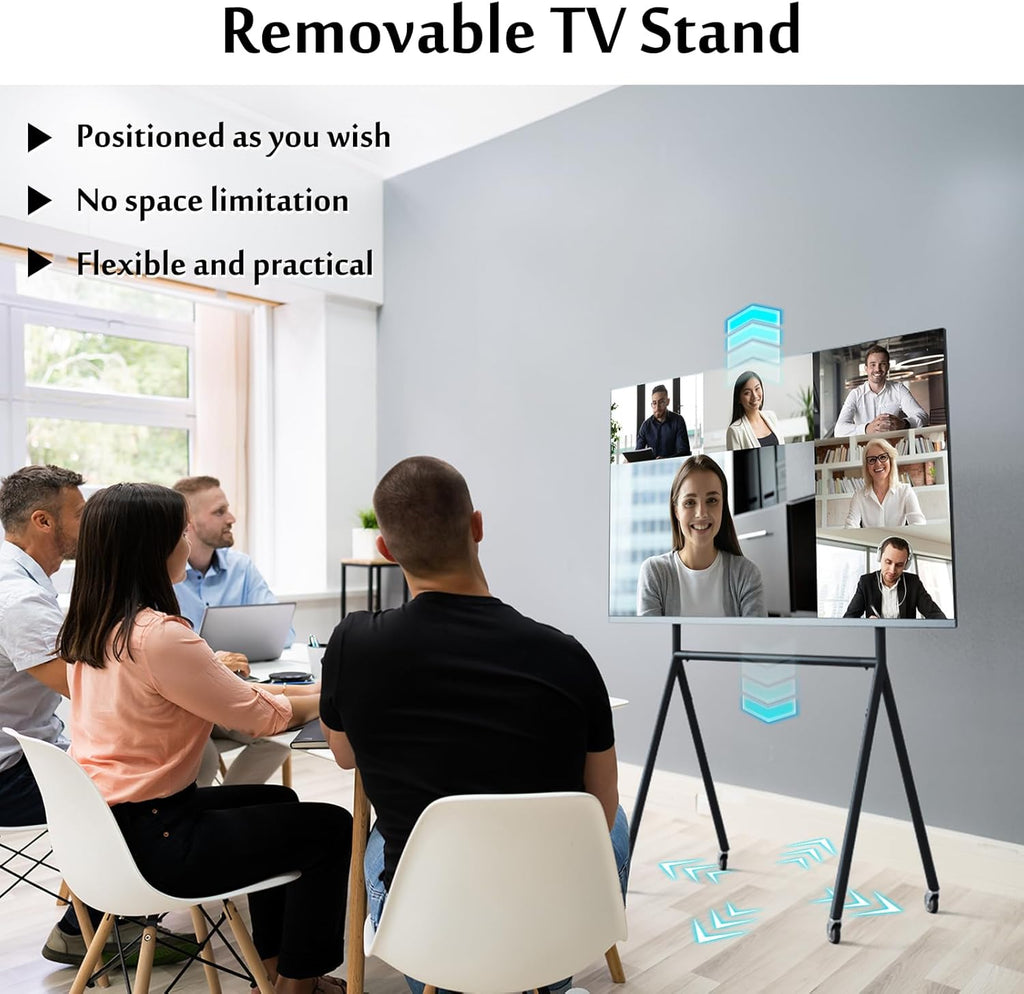TV Easel Stand 37"-70" inch Adjustable with Wheels X195