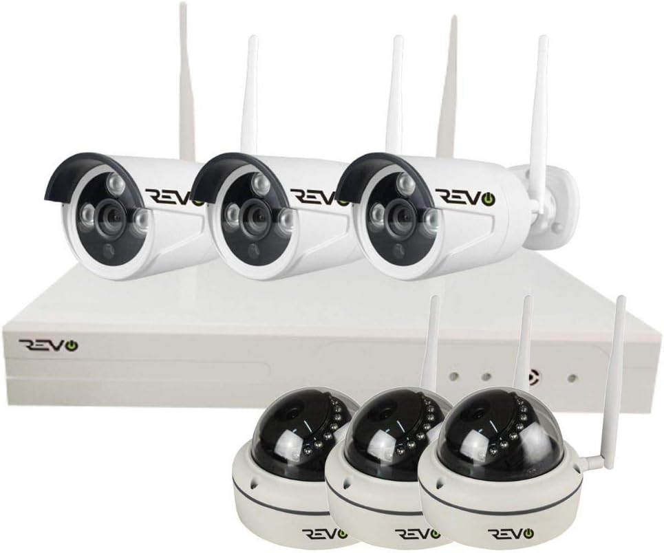 4CH Wireless NVR Security System with 1TB HDD & 4X 1080p Cameras Z6788