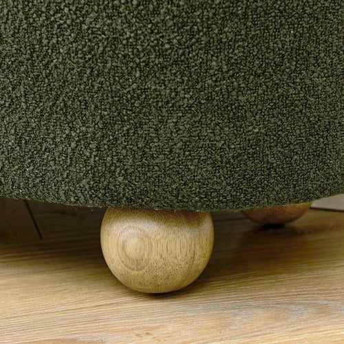Dark Blue Upholstered Storage Ottoman Bench G6959
