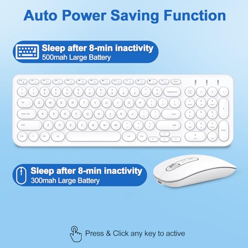 Black Rechargeable Dual-Mode Bluetooth 5.1 USB Wireless Keyboard and Mouse Combo U441