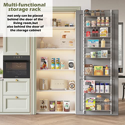 8-Tier Over the Door Metal Pantry Organizer W84208