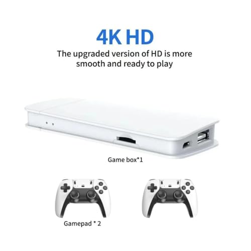 4K Video Game Console with 20,000+ Games and Dual Wireless Controllers O6960