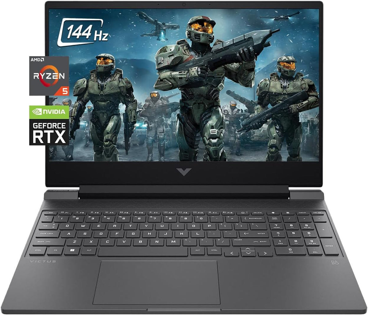 15.6" Full HD 144Hz Gaming Laptop, AMD Ryzen 5 7535HS, 16GB Memory, NVIDIA GeForce RTX 2050, 512GB SSD, Mica Silver D901227