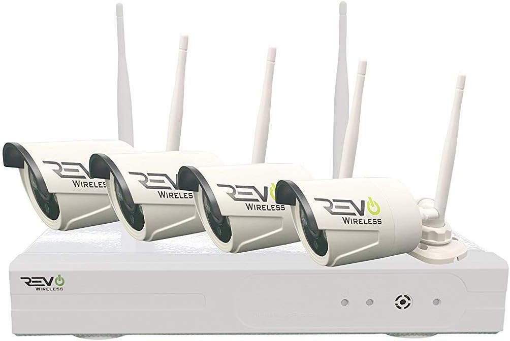 4CH Wireless NVR Security System with 1TB HDD & 4X 1080p Cameras Z6788