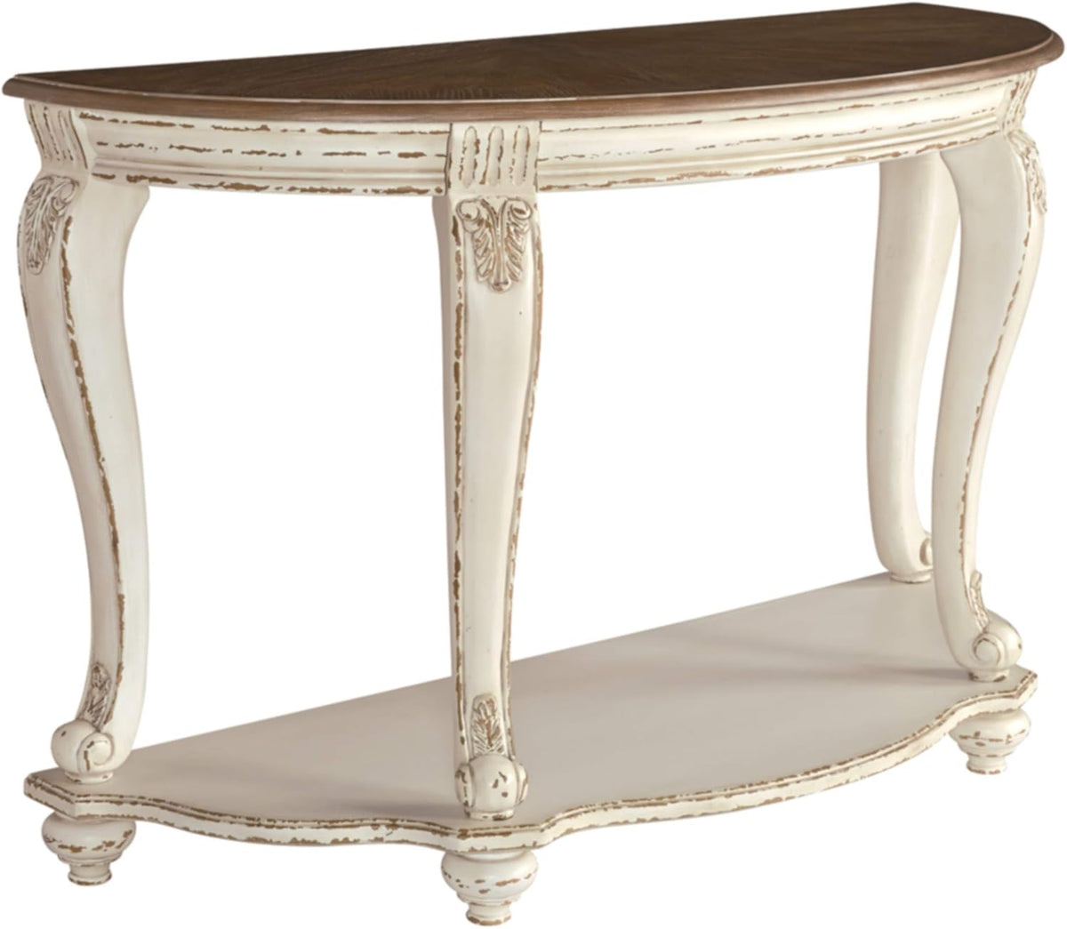 Antique White & Brown Coffee Table H975