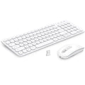 Black Rechargeable Dual-Mode Bluetooth 5.1 USB Wireless Keyboard and Mouse Combo U441