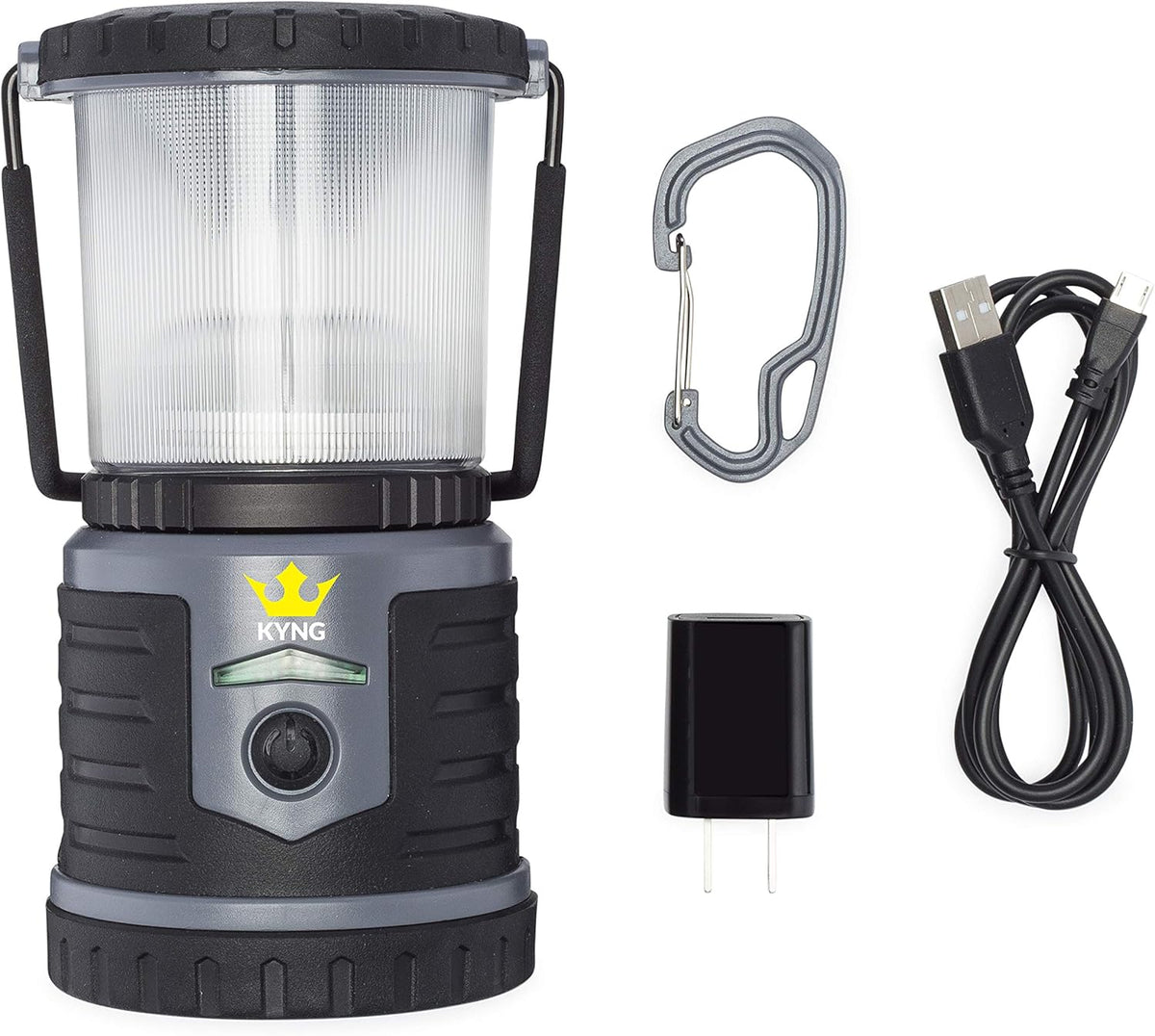 Rechargeable LED Lantern with USB Cord and Wall Plug S118576
