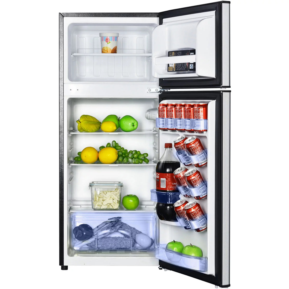 4.5-Cu. Ft. Mini Refrigerator with Top-Mount Freezer and Stainless Steel Door G936