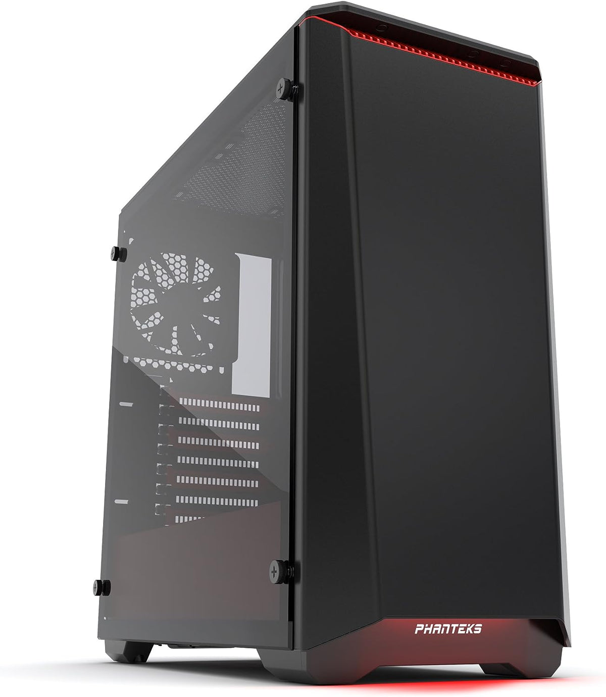 Steel ATX Mid Tower Case Tempered Glass Satin Black L342