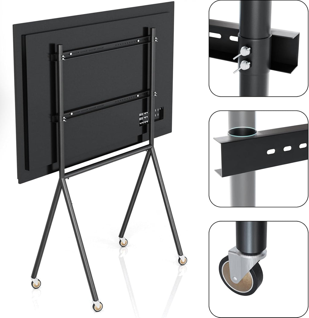 TV Easel Stand 37"-70" inch Adjustable with Wheels X195