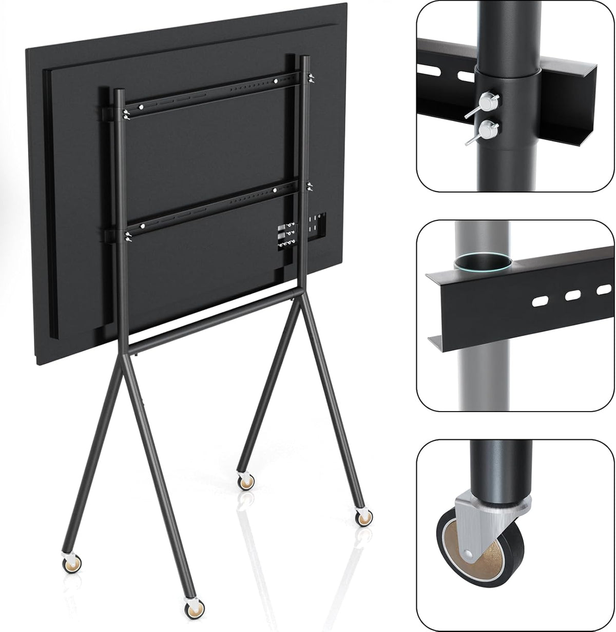 TV Easel Stand 37"-70" inch Adjustable with Wheels X195