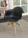 Modern Dining Arm Chair Set of 2 Black X894
